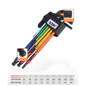 Alyan anahtarı takımı boynuz çok renkli lazer işaretleme anahtarı onarım Hex Allen anahtarı Torx alyan anahtarı takımı - Product Image 5