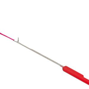 Micro Plastic Latch Crochet Hook Needle Red Color <strong>Handle</strong> For Braiding Hair Extension Weaving Dreadlocks Making Wig Sewing Tools - Product Image 5