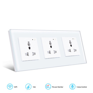 Tuya Smart Wifi Multifuncional 13a Socket Alexa Google Control de voz Control Remoto Sin Hub