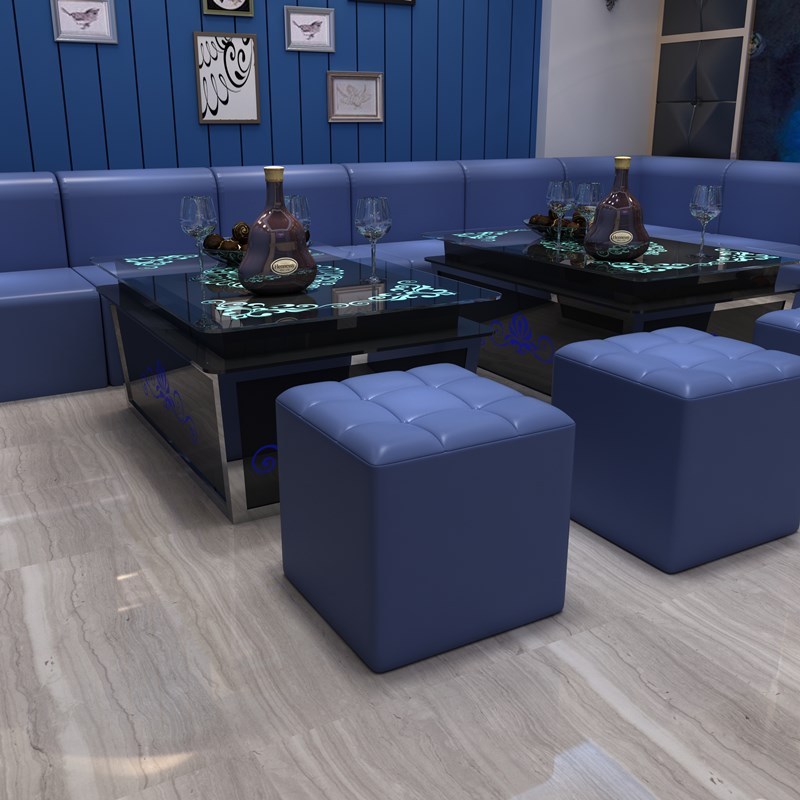 Taburete de cuero 40*40*45
