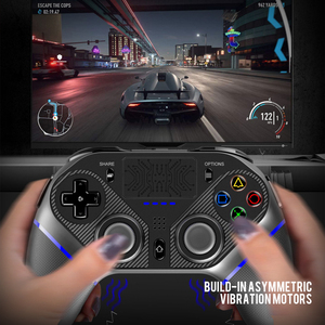 Con función de programación de vibración para adaptador de controlador de juego PS4 para Android PS3 Gamepad inalámbrico