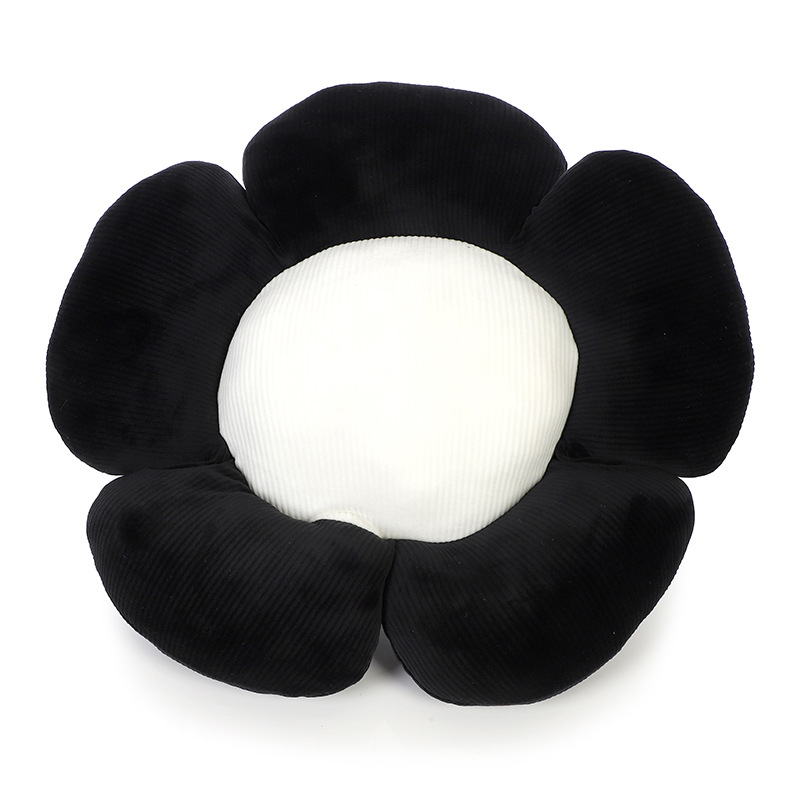 Black floral lumbar support