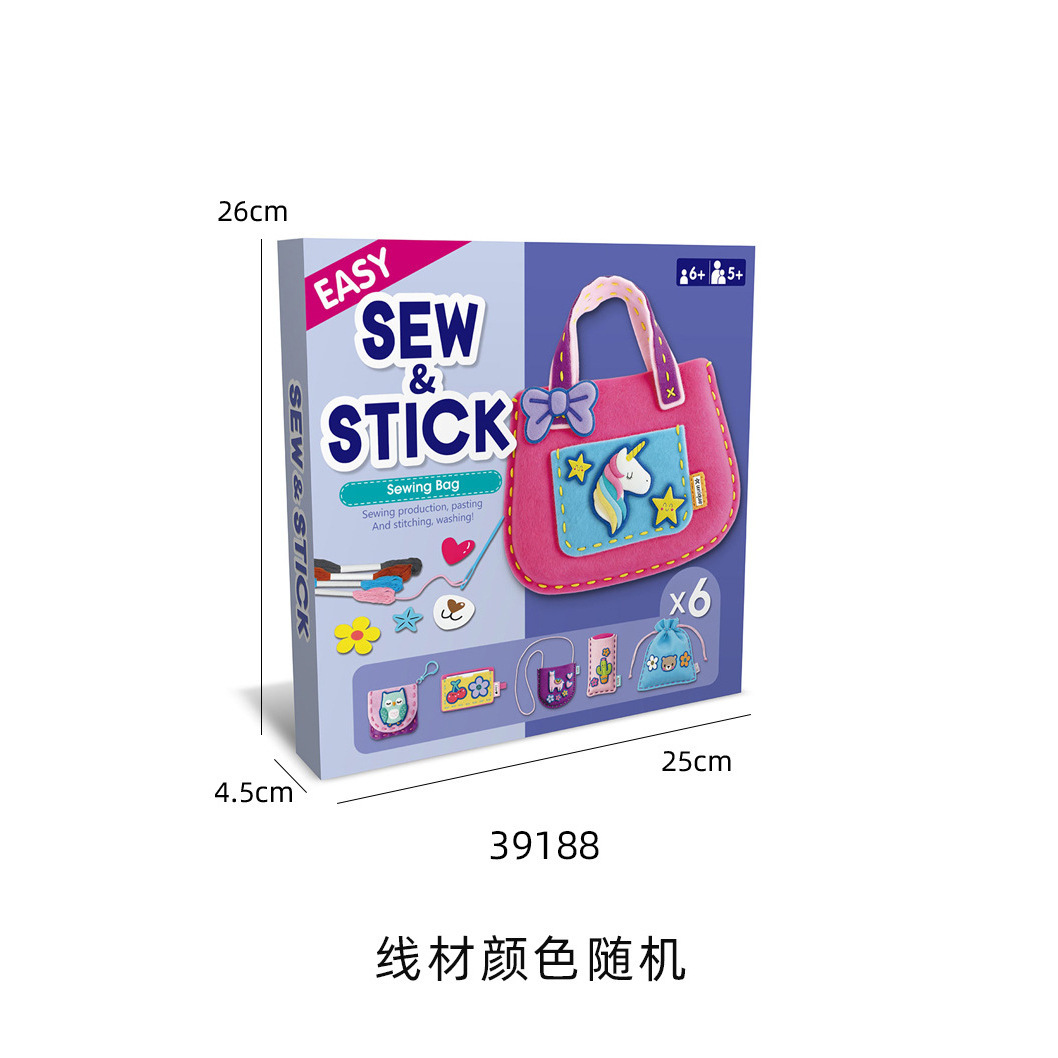 39188 Juego de bolsas de fieltro DIY (6 en 1)