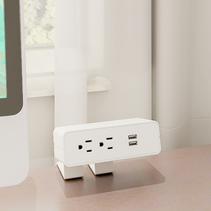 办公桌用多色桌面立方体2A插头插座2 USB充电器电源板插座 - Product Image 6