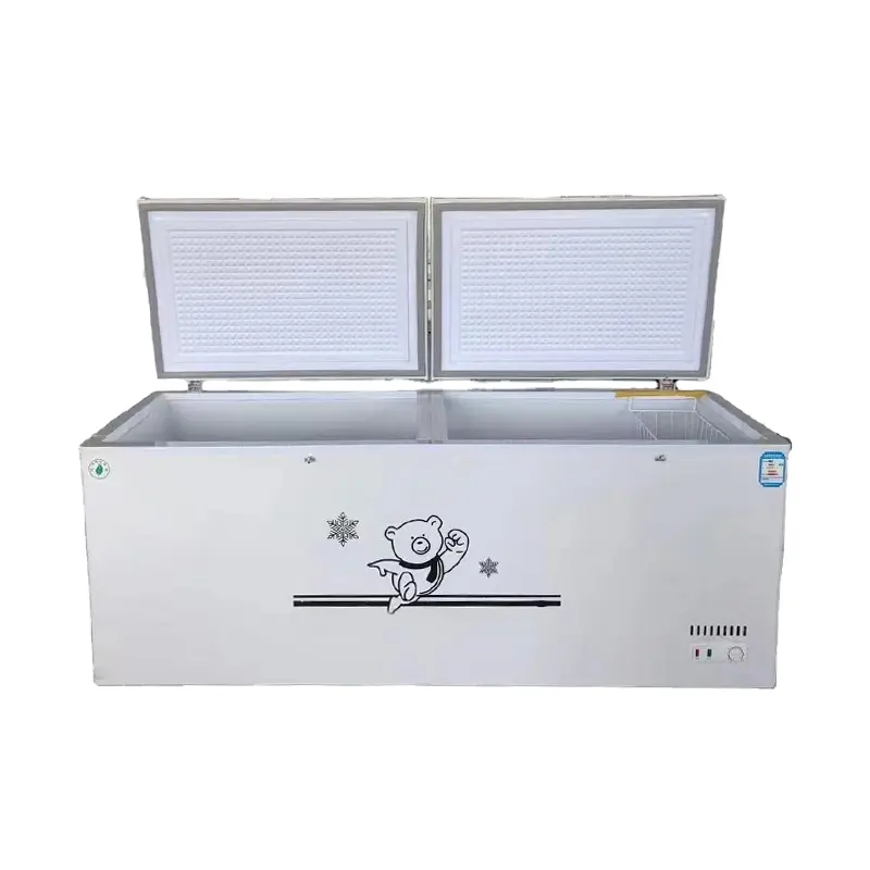 Congelador de arcón comercial Top-Freezer Refrigerador de temperatura única con capacidad de congelador profundo