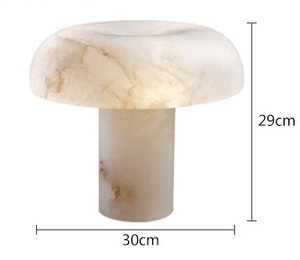 İskandinav tasarımcı LED masa lambası ile Minimalist çalışma Modern mermer masa yatak odası için lamba dokunmatik kontrol taş gölge - Product Image 6