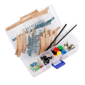 Kit pulsante elettronico Kit componenti elettronici di base con potenziometro di precisione, cicalino, condensatore per kit fai da te Arduino