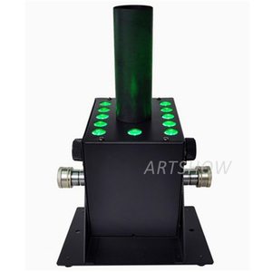 Led Co2 Jet RGB renk 12x3Watt büyük disko Co2 makinesi DMX 512/manuel kontrol Led Co2 jet makinesi 12x3W RGB 3IN1 Led lamba sprey - Product Image 4