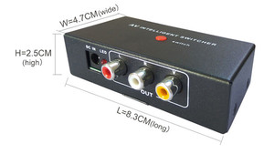 2in1 AV Intelligent Switcher Box Hifi Sound <strong>Audio</strong> Video Channels matrix Switcher <strong>1</strong> Button <strong>Switch</strong> Playing Format - Product Image 6