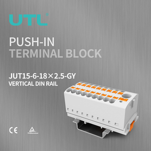 UTL Contatct JUT15工業用配電端子ブロック19P入力6mm出力2.5mmワイヤーコネクタ用 - Product Image 1