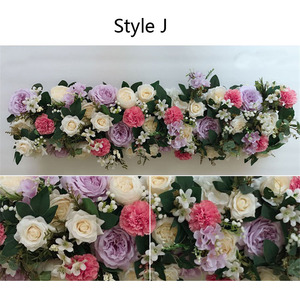 SPR Wedding Table Runner Arch Floral 1m/piece Artificial <strong>Flower</strong> Wedding Decoration Backdrop <strong>Flower</strong> Factory Direct - Product Image 6