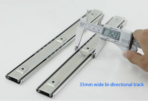 Riel de guía lineal de grado industrial izquierda/derecha/arriba/abajo/adelante y atrás, dos rieles de guía bidireccionales de empuje y tracción para el hogar y la Oficina. - Product Image 3