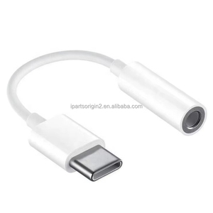 Usb-c至3.5毫米aux音频插孔适配器type-c耳机充电适配器，带3.5毫米耳机插孔，用于电话交流输出 - Product Image 1