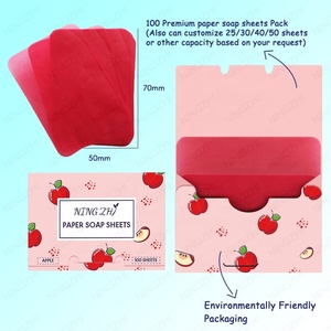 50pcs/100pcs Portable Customized Paper <strong>Soap</strong> Portable Hand <strong>Soap</strong> on the Go <strong>Soap</strong> Paper <strong>Sheets</strong>