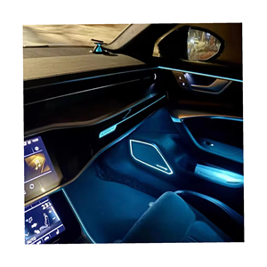 19-23 Audi <span class=keywords><strong>A6</strong></span> A7 C8 için araba ortam ışığı kitLED iç dekoratif ışık şeridi senfoni araba ortam ışığı
