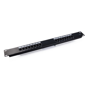 Patch Panel Cat5e UTP 1u 16 puertos Patch Panel con etiqueta de tarjeta - Product Image 1