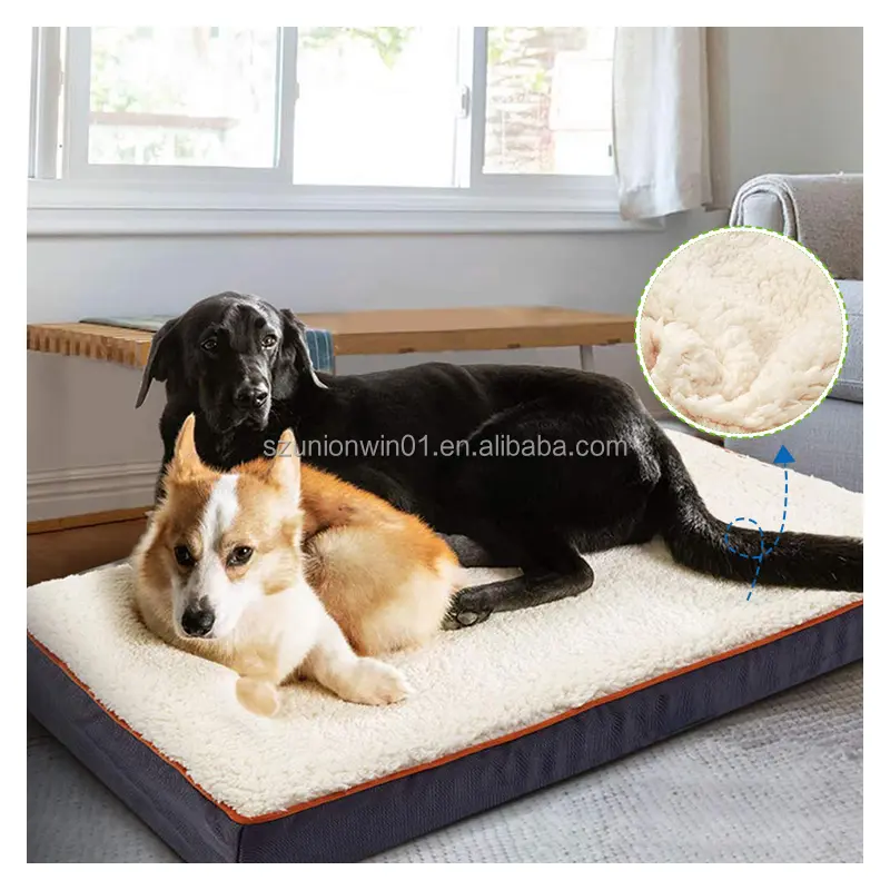 Lit Pour Chien Designer Plush Puppy Machine Washable Cat Dog Cooling Memory Foam Orthopedic Large Dog Luxury Pet Beds