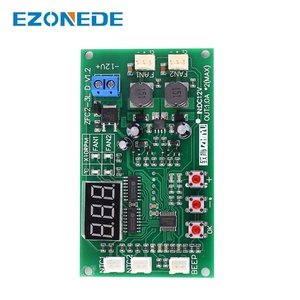 DC 12V 2A 2-Channel PWM 3-Wire Fan Intelligent Temperature Controller Digital Display Speed GovernorためPC Fan/Alarm - Product Image 5