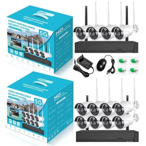 8CH wireless <strong>monitoring</strong> camera setup equipment for home high-definition night vision network Wifi hard disk recorder - Product Image 2