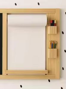 Hot bán treo tường hoạt động Hội Đồng Quản trị bằng văn bản tin nhắn đứng Bảng phấn trung tâm gỗ vẽ bảng phấn - Product Image 5