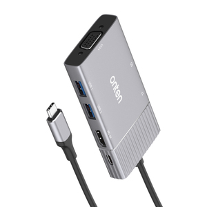 Onten kalite 8 in 1 tip-c çift ekran HDTV ve VGA Dock HD 4K DP PD100W OTN-95113 - Product Image 6