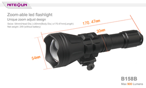 NITESUN B158 420 metre <span class=keywords><strong>IR</strong></span> 850 Torch taktik LED el feneri su geçirmez el ışıkları açık kamp avcılık el feneri - Product Image 5