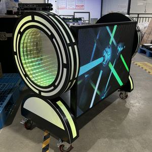Indoor Metal Light Table DJ Booth With LED Screen RGB <strong>Control</strong> Pixel for Night Club Shows DJ Bar <strong>Display</strong> - Product Image 4