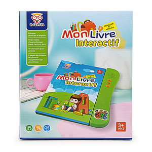 French enish E Book Early Education Machine Sound Book per bambini che imparano giocattoli Audio libro alfabeto numeri - Product Image 5