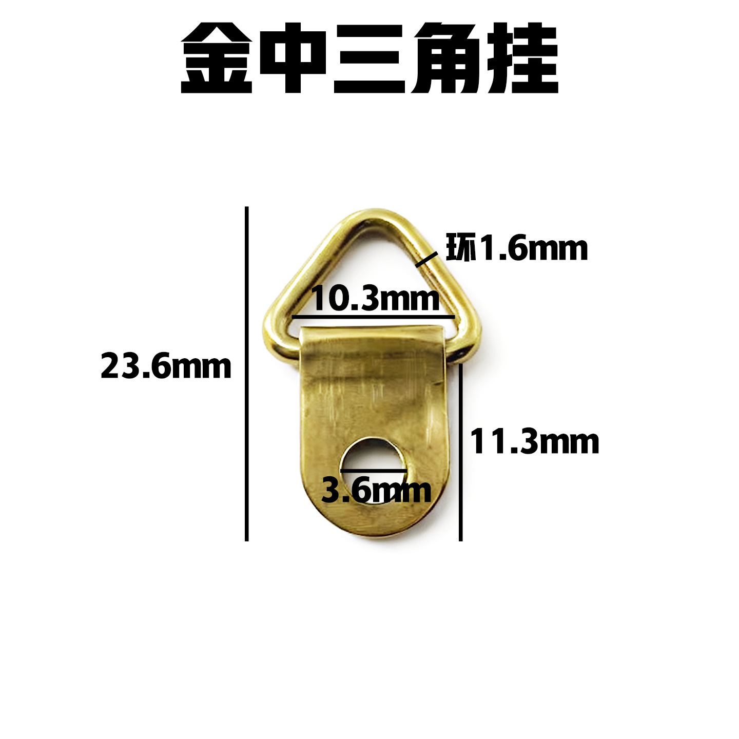 Triangle d'or suspendu
