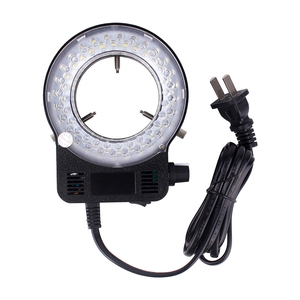 7X 45X 变焦滑动臂双悬臂架显微镜 LED 环形光源三目体视显微镜与月米数相机 - Product Image 6