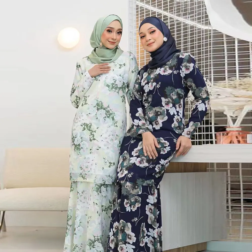 Vestido islámico de Jilbab para mujer, ropa de Tailandia, Jubah, Muslimah