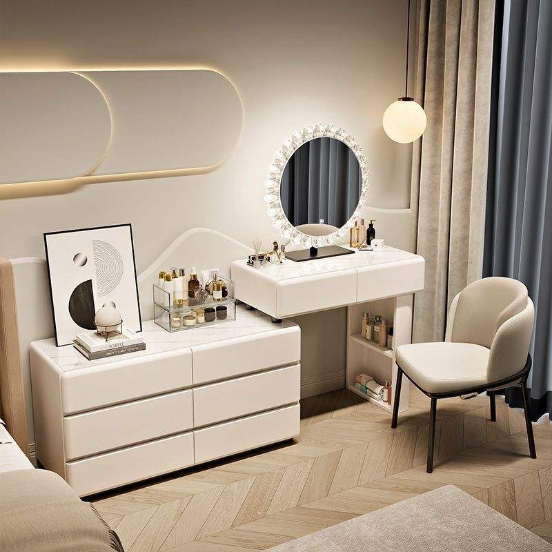 armario blanco de seis cajones