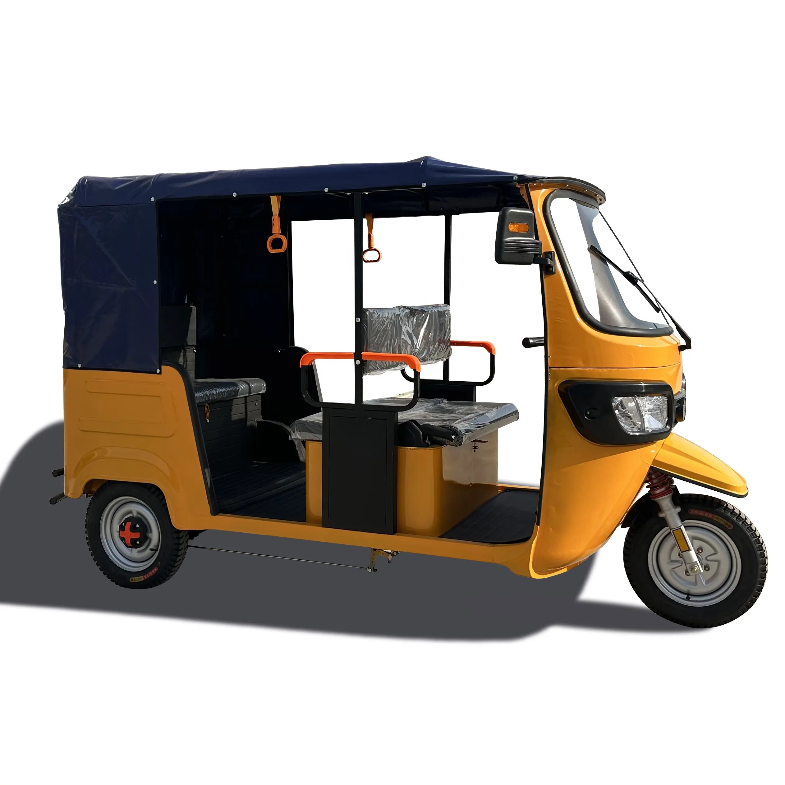 Bajaj-Stil Elektro-Tuktuk 3-Rad Elektromotorrad Dreirad-Taxi mit 6 Passagiersitzen