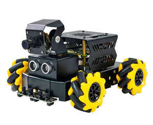 Ahududu Pi için Mecanum tekerlek ROS2 Humble ile Raspbot V2 AI görüş Robot araba 5 yönlü OpenCV Python programlama