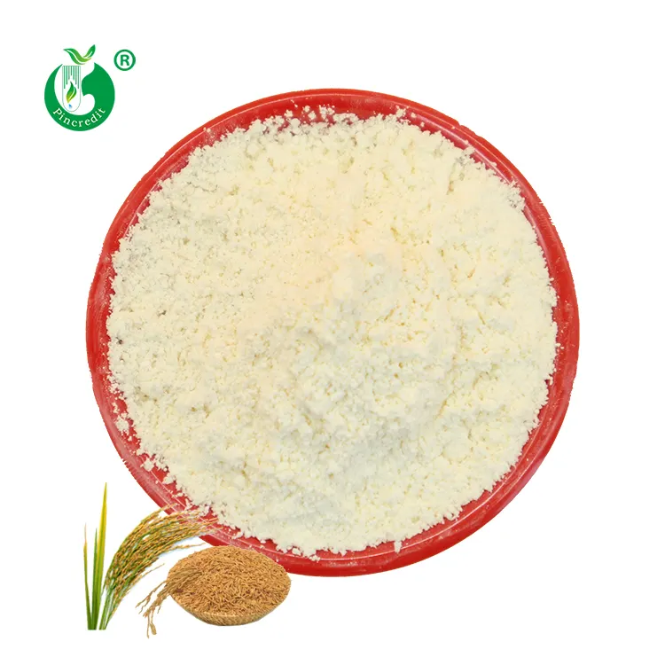 Fabricantes atacado extrato de arroz natural pó de ácido ferulico