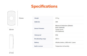 IoT inalámbrico inteligente S1 sensor de temperatura ble Sensor de detección de temperatura y humedad Sensor de alarma de temperatura de nevera - Product Image 4