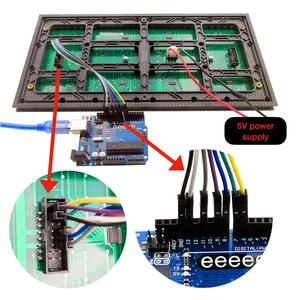 P10 açık DIP beyaz LED ekran modülü CE Rohs sertifikalı 10mm 320X160 özelleştirilebilir düşük fiyat programlanabilir pano malzemesi - Product Image 4