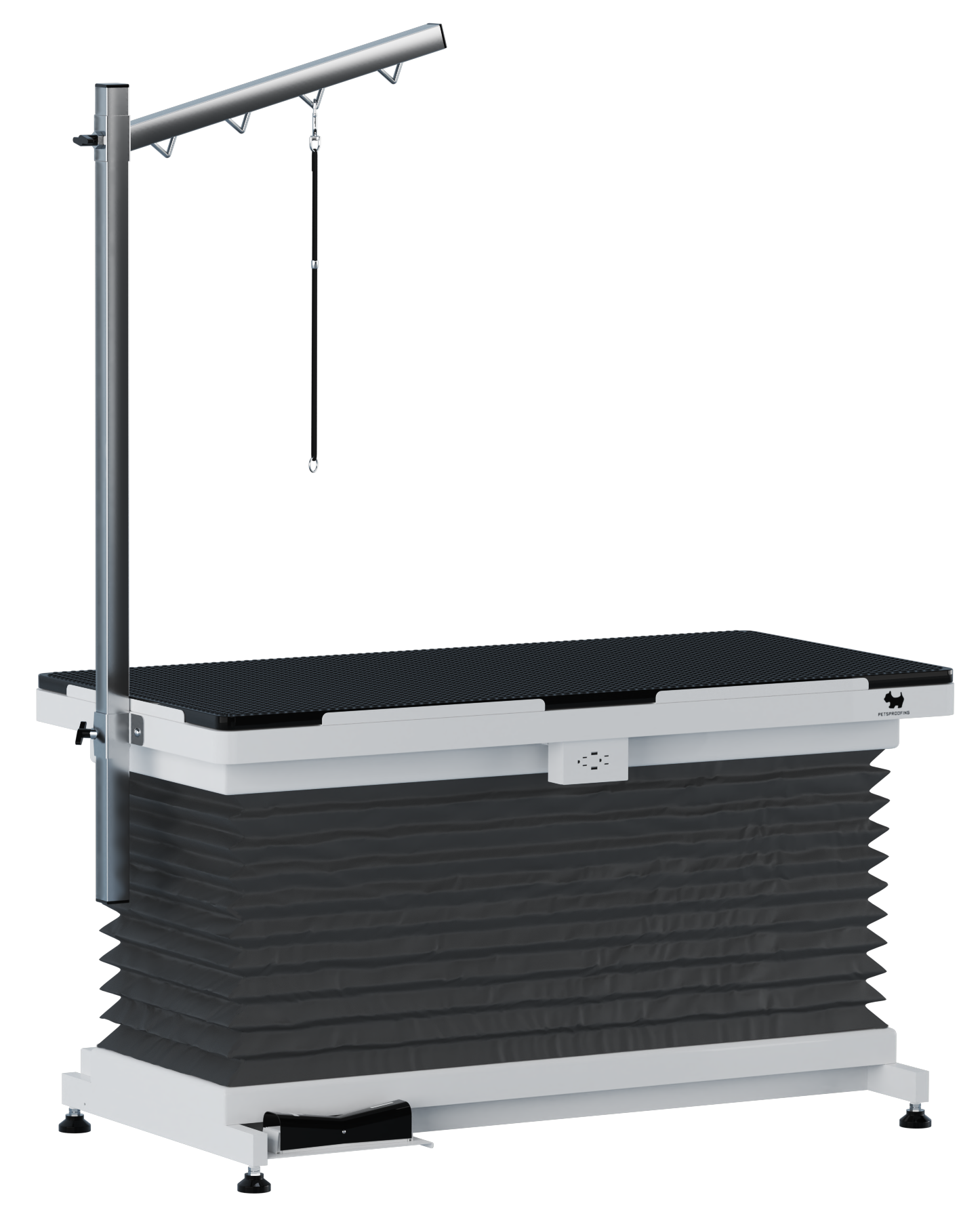 Mesa DE ASEO eléctrica tipo X con cubierta protectora