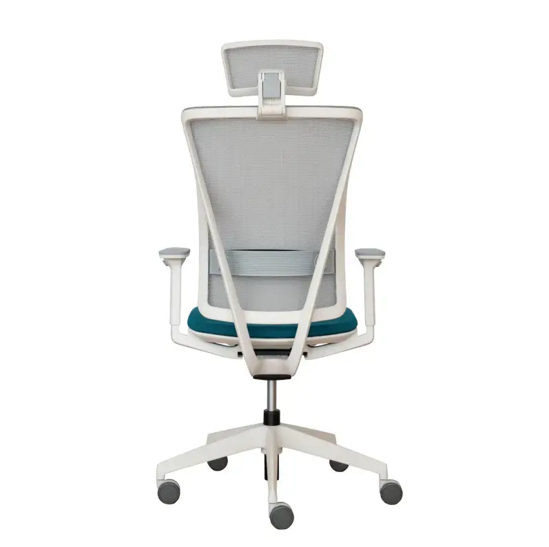 Silla ergonómica de malla completa con respaldo alto, silla de oficina ergonómica de 150 Kg para adultos, asiento moderno de acero inoxidable y Metal, altura ajustable