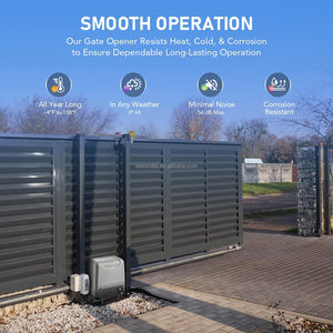 Rack Driven Sliding Gate Opener with Alarm <strong>System</strong> Remote Controls for Gates up to 40ft Complete Gate <strong>Operator</strong> Kit for Driveways - Product Image 6