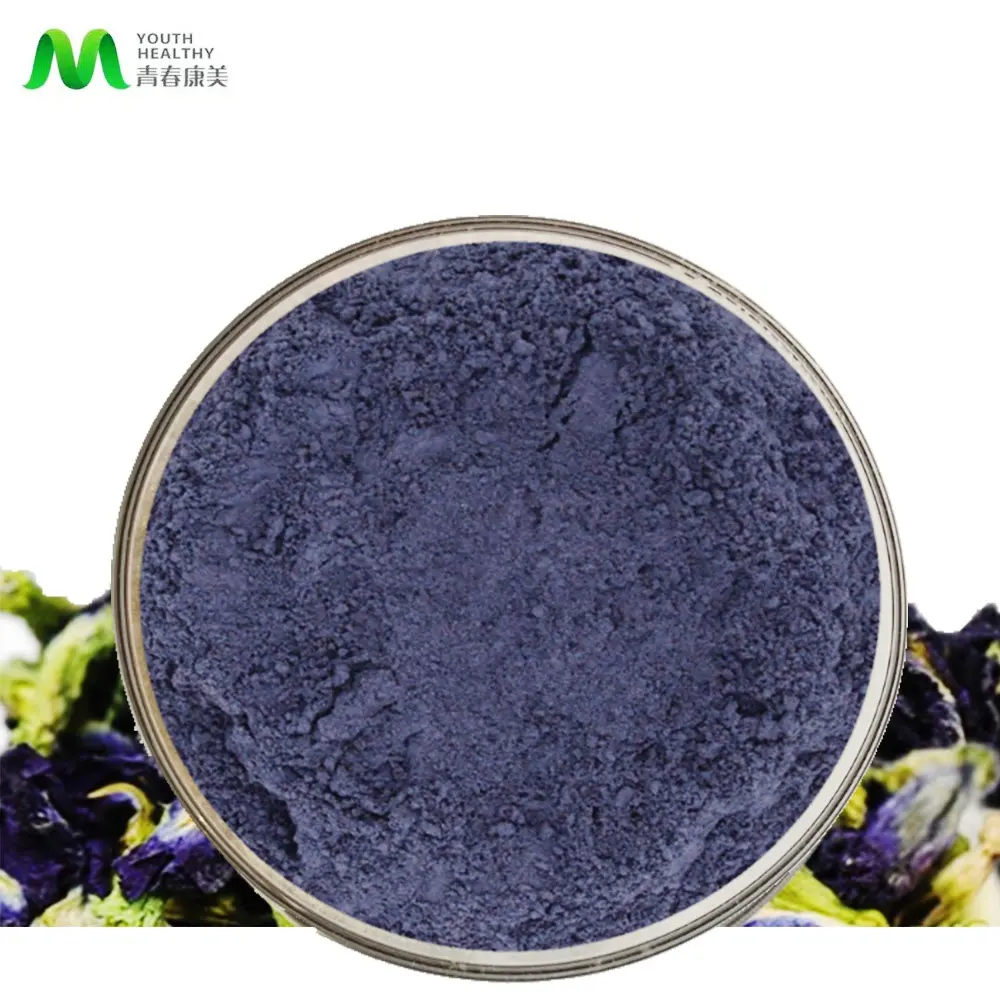 Matcha azul en polvo, ingrediente alimenticio Natural
