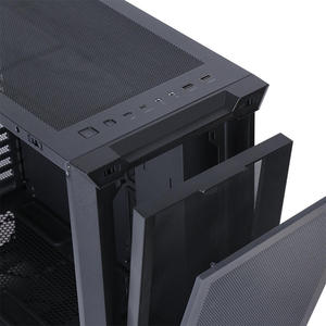 Power case Atx Tower PC-Gehäuse Anpassbares Gaming-Computer gehäuse mit Audio anschluss SPCC und GLASS Material Mid Tower