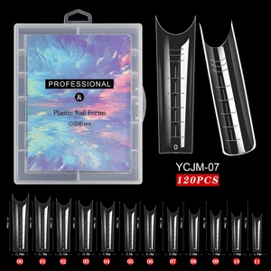 DIMICO New Hotsale Professionalピース/箱クイックビルディングモールドネイルチップデュアルフォームネイルエクステンションフォーム用の偽のネイル