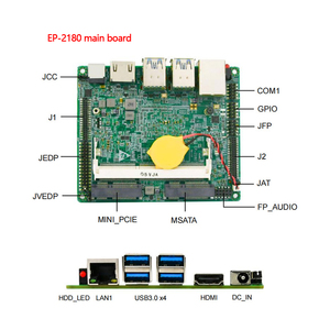 Eip Onboard Intel Atom x5-e3930プロセッサ低電力組み込みマザーボード独立デュアルディスプレイPico-itxファンレスマザーボード - Product Image 4
