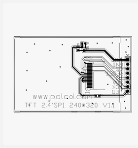 Polcd 2,4 Zoll Mini-Touchscreen-Display 2,4 "TFT-LCD-Module Universal-LCD-Controller-Karte - Product Image 5