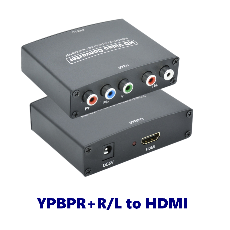 YPBPR+R/L To HDMI-- Black