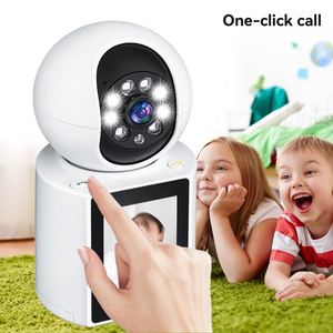 Videollamada inalámbrica bidireccional Cámara inteligente para el hogar Pantalla LCD Wifi Seguridad con Ai Human Tracking 3mp Hd Security IP PTZ Camera - Product Image 2