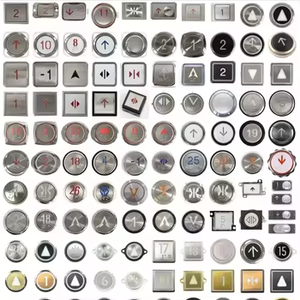 Modern stil multdurable dayanıklı 34mm çap paslanmaz çelik çerçeve asansör kontrol paneli düğmeleri COP düğmesi - Product Image 4