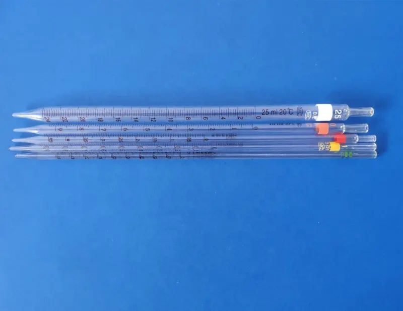 Pipette de mesure en verre, 0.1, 0.2, 0.5, 1, 2, 5, 10, 15, 20, 50ml, pipette nourrisson pour laboratoire