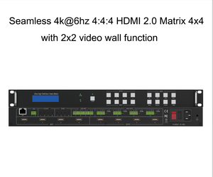 <strong>HDMI</strong> <strong>matrix</strong> <strong>switcher</strong> seamless 4X4 Support CEC and IR function and support front panel keys control - Product Image 4